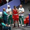 Sobbing Olympics gender row boxer Imane Khelif beats Hungary's Anna Luca Hamori in brutal match as controversial march towards medals in Paris continues