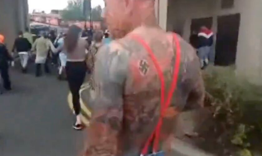 Sunderland rioters compliment man with swastika tattoo on ‘pure British’ body art