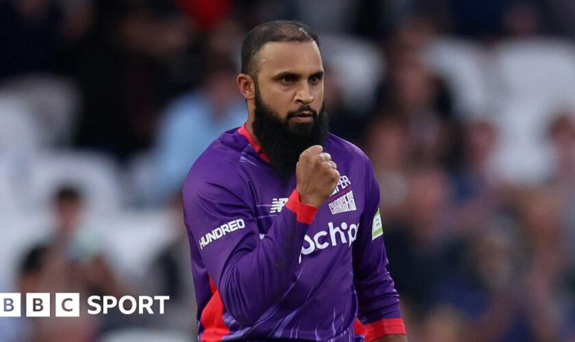 Adil Rashid playing for Northern Superchargers