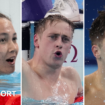 A split image of Alice Tai, Stephen Clegg and William Ellard after they all won Paralympic gold medals