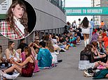 Taylor Swift fans spend night outside Wembley, get up at 4AM and SPRINT to get prime positions in queue for pop icon's Wembley gig tonight - her first in the UK since Southport tragedy and Vienna terror plot was foiled