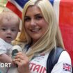 Team GB athletes with Sadiq Khan at London St Pancras station