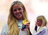 Team GB golden girl Keely Hodgkinson SOBS with delight as the track star is awarded her Olympic 800m gold medal in emotional scenes at the Stade de France