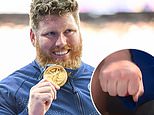 Team USA gold medalist Ryan Crouser shows off simple trick that explains why he won shot put gold at 2024 Olympics