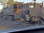 Terrified Russians FLEE and hundreds of Putin's troops are killed as Ukraine presses on with its cross-border offensive, with military airfield also destroyed