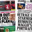 The Papers: Anger at PM's 'cigs ban plan' and removal of 'Maggie's portrait'