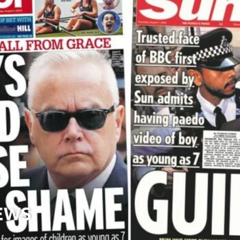 The Papers: Huw Edwards' 'fall from grace'