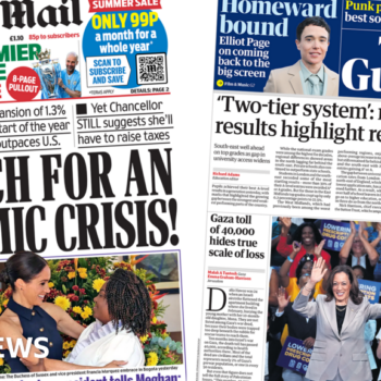 The Papers: l 'So much for economic crisis' and regional A-level divide