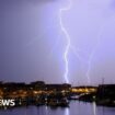 Thunderstorm warning for England and east Wales