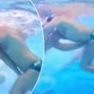 USA water polo player pulls rivals trunks in SHOCK viral underwater camera clip from Paris Olympics