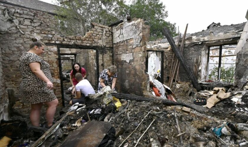 Auch beim zweiten schweren russischen Luftangriff auf die Ukraine in zwei Tagen wurden Menschen getötet. Foto: --/Ukrinform/dpa