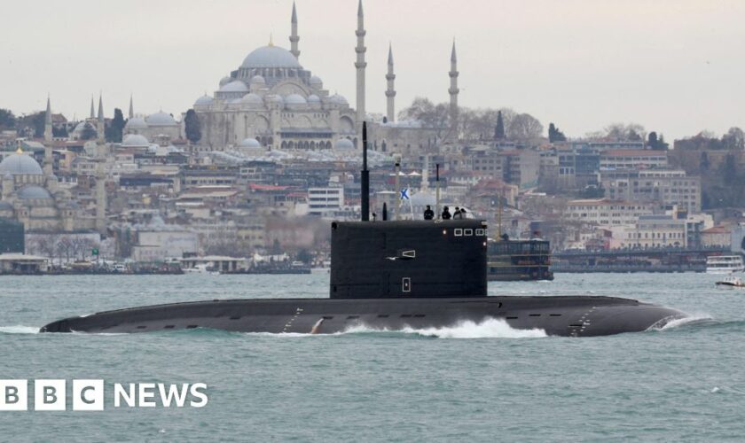 Ukraine says it sank Russian submarine in Crimea