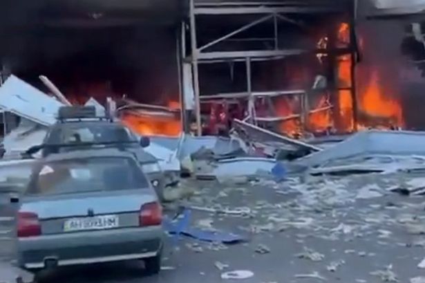 Ukraine shopping mall bombed with 'many casualties' in harrowing footage