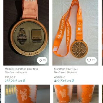 «Une honte» : des médailles du «Marathon pour tous» des JO de Paris 2024 revendues à prix d'or sur Internet