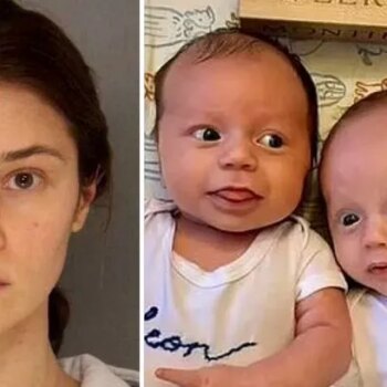 Woman accused of murdering friend's six-week-old as she babysat him and twin brother