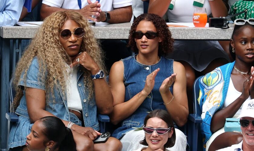 Serena Williams attends the US Open – this time as a fan