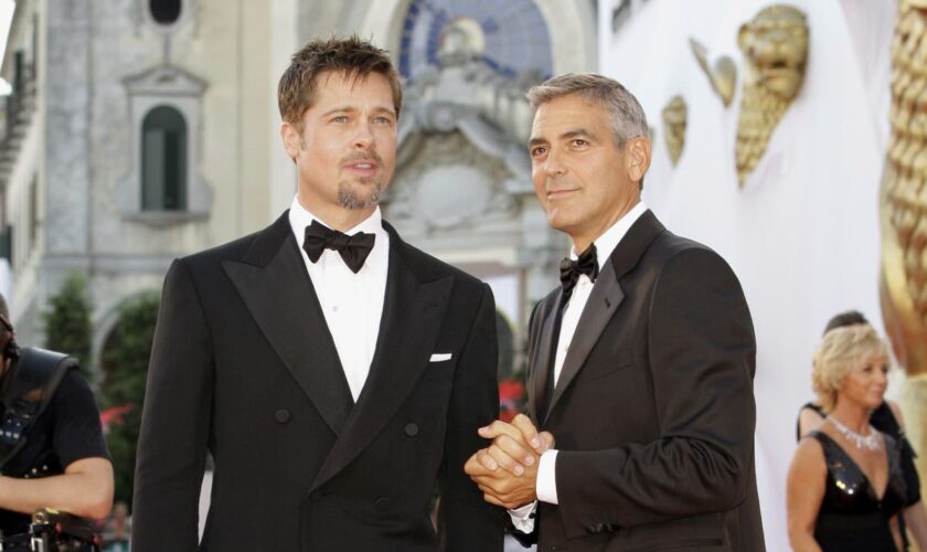 Watch: Brad Pitt and George Clooney arrive at Venice Film Festival after Angelina Jolie’s premiere