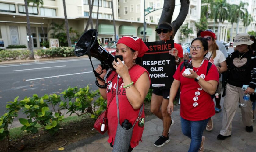 Massenstreik: Rund 10.000 Beschäftigte der US-Hotelindustrie legen Arbeit nieder