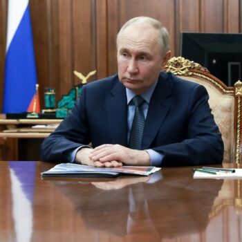 Le président russe Vladimir Poutine, le 29 août 2024 à Moscou