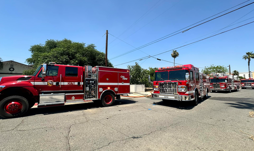 Record Fire in California burns hundreds of acres, forces evacuations, injures multiple firefighters