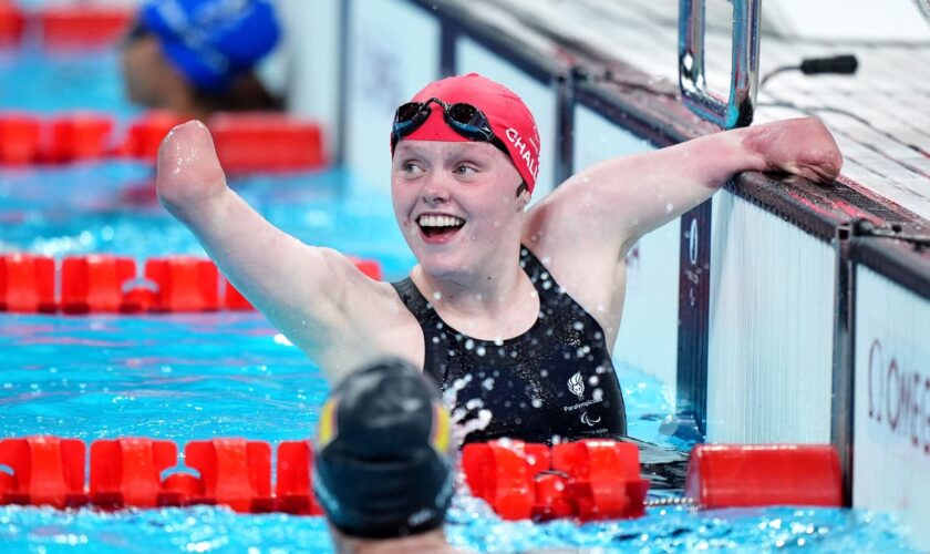 Swimmer Ellie Challis hails ‘the most incredible day ever’ after Paralympic gold