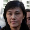 Former high-ranking New York state aide Linda Sun leaving court on Tuesday. Pic: AP