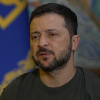 The Ukrainian leader speaking to NBC News