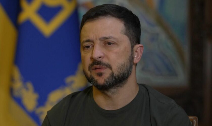 The Ukrainian leader speaking to NBC News