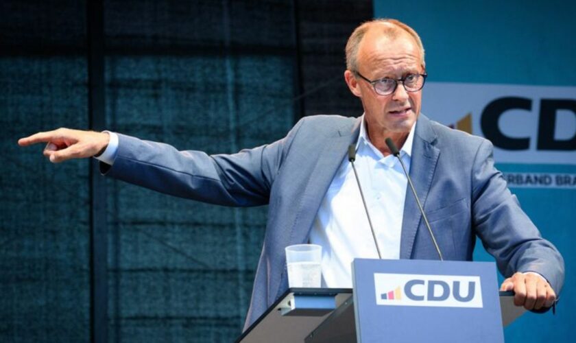 Bedingungen für weitere Gespräche hat CDU-Chef Merz schon formuliert - nun nennt er eine konkrete Frist. Foto: Bernd von Jutrcze