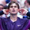 Draper celebrates his quarter-final win at Flushing Meadows. Pic: Rex Features