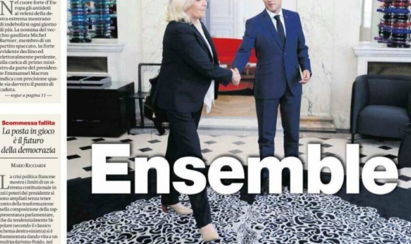 Barnier à Matignon : Macron et Le Pen “ensemble”