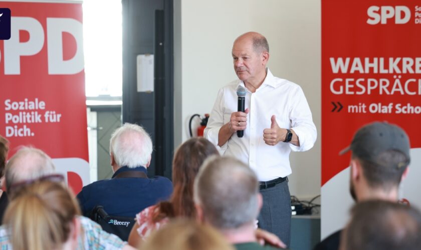 Scholz auf SPD-Dialog in Brandenburg: Ukrainer sollen Arbeit aufnehmen