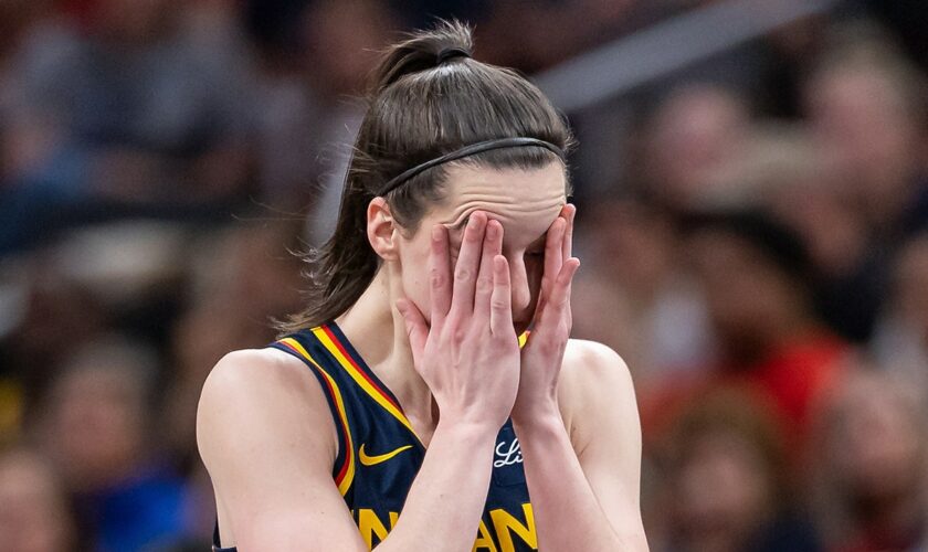 Caitlin Clark struggles to 'control emotions' after taking hits, not getting fouls called