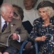 The King seemed in good spirits as he attended the Braemar Gathering highland games in Aberdeenshire on Saturday. Pic: PA