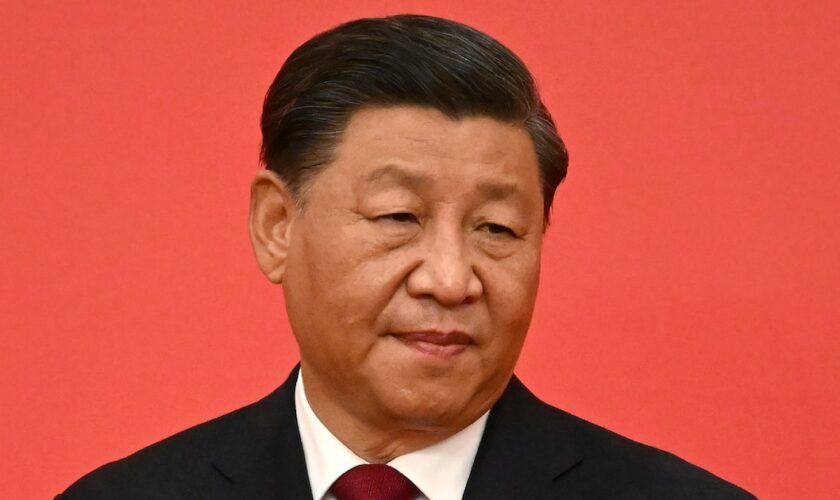 Photo d'archives du président chinois Xi Jinping prise le 23 octobre 2022