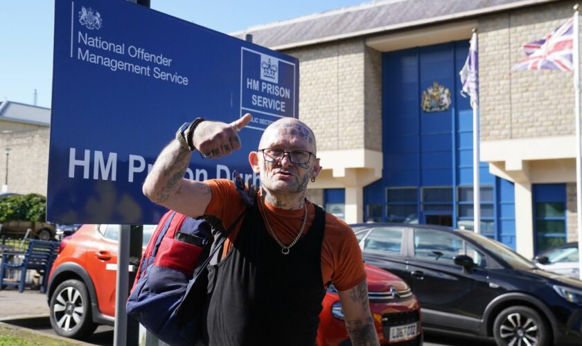 Prisoners speak to Sky News as they leave after early release