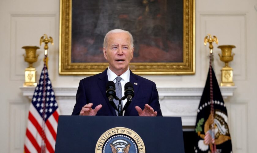 Le président américain Joe Biden prononce un discours sur la situation au Moyen-Orient à la Maison Blanche le 31 mai 2024 à Washington, DC.