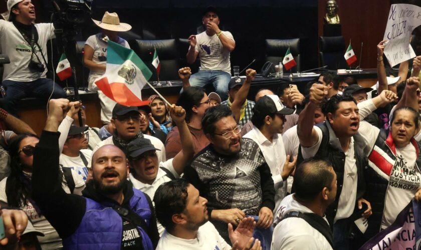 Justizreform: Demonstranten stürmen Senat in Mexiko