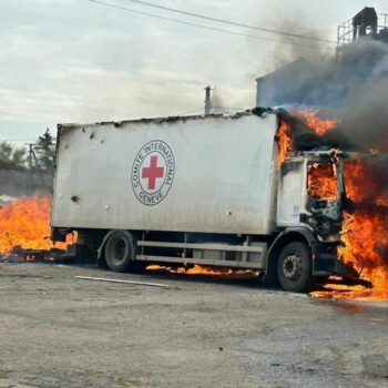 Three Red Cross workers killed after aid vehicles 'attacked' by Russia, officials say