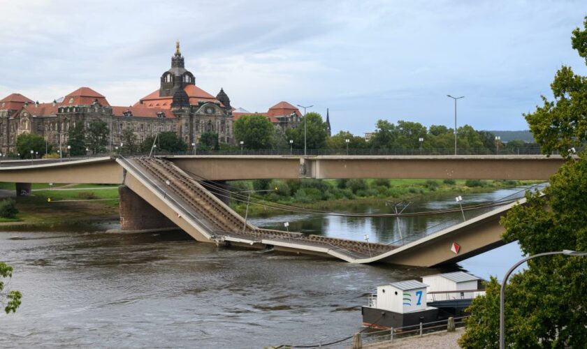 Carolabrücke „akut einsturzgefährdet“ – Vorbereitung für Abriss laufen