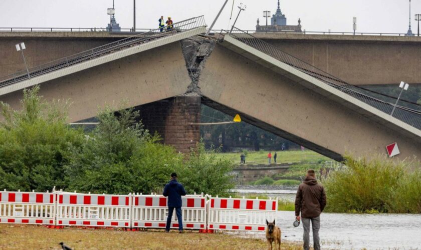 Experten finden korrodierte Stützen an eingestürzter Carolabrücke