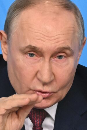 Vladimir Poutine à Moscou le 14 juin 2024