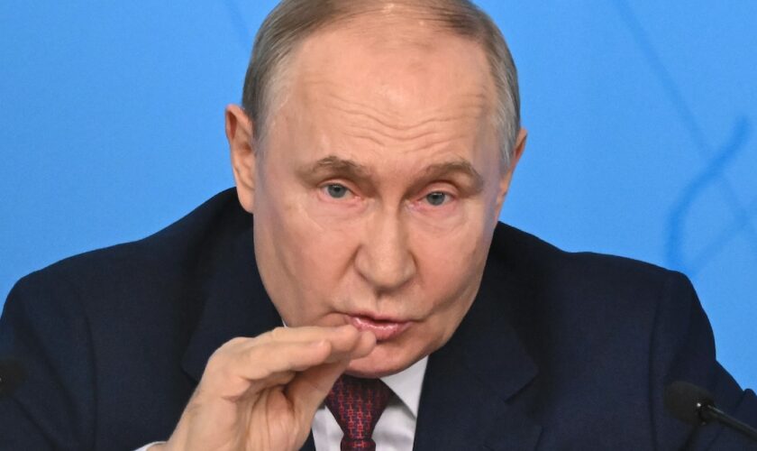 Vladimir Poutine à Moscou le 14 juin 2024