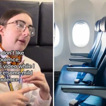 Flight attendant goes viral on TikTok for attempting to ease common flying fear