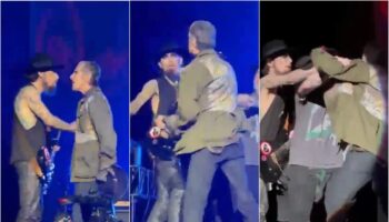 Jane’s Addiction gig ends in chaos after singer Perry Farrell throws punch at guitarist Dave Navarro