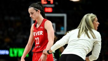 Caitlin Clark slams refs for foul pushing her to brink of suspension; coach says she 'needs to move on'