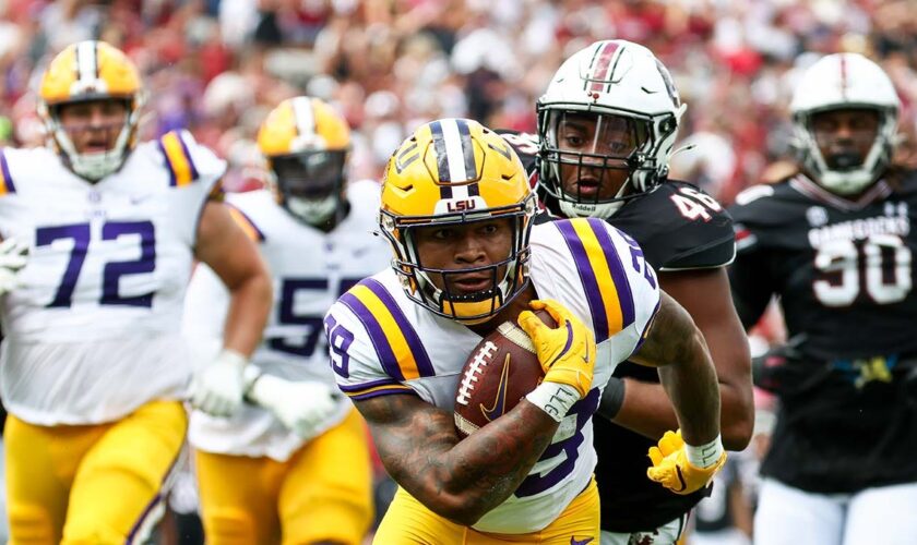 LSU narrowly avoids upset, as South Carolina misses last second field goal