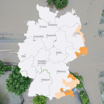 Extremwetter: Verfolgen Sie die aktuelle Hochwasserlage in Deutschland