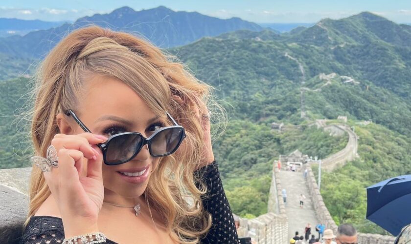 Mariah Carey just climbed the Great Wall of China – in heels