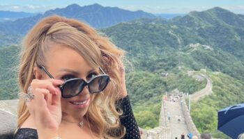 Mariah Carey just climbed the Great Wall of China – in heels